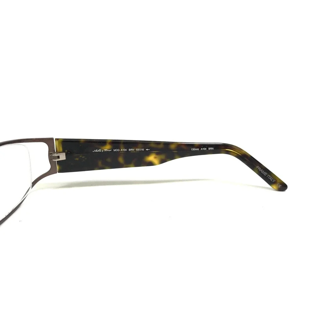 Tura Eyeglasses Frames MOD.A104 BRN Brown Rectangular Full Rim 53-16-130